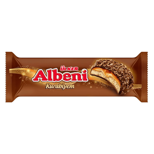 Ulker | Albeni Chocolate Covered Biscuits with Caramel 170g