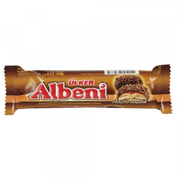 Ulker | Albeni Chocolate Covered Biscuits with Caramel 72g