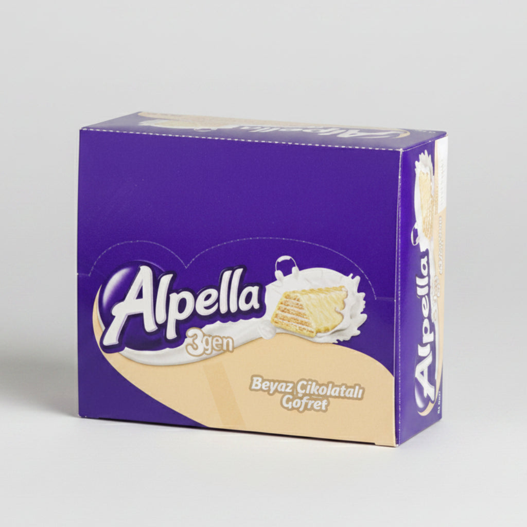 Ulker | Alpella 3Gen White Chocolate Covered Wafer Bar - TryAladdin