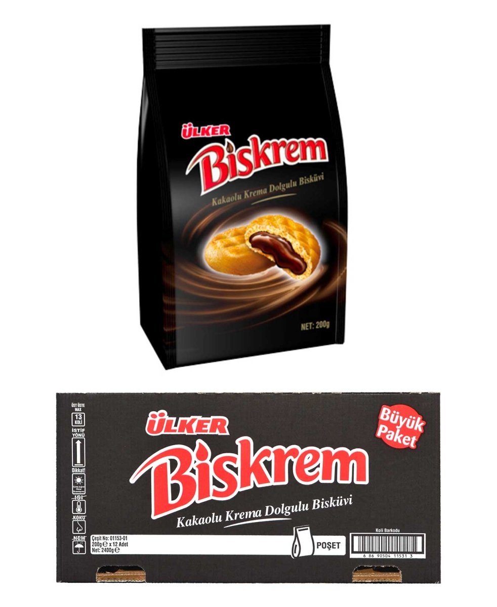 Ulker | Biskrem Cookies with Chocolate L Bag