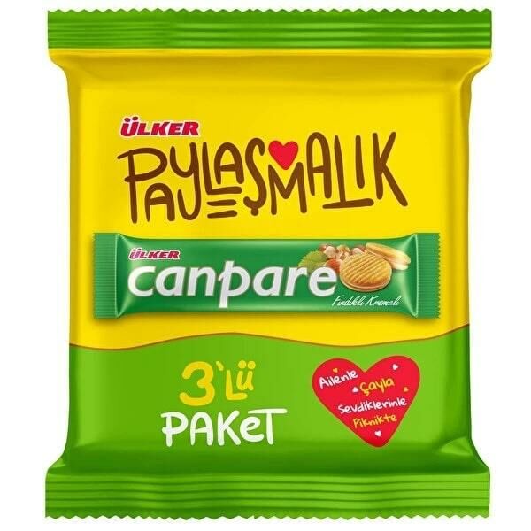 Ulker | Canpare Hazelnut Cream Biscuits 3x81g