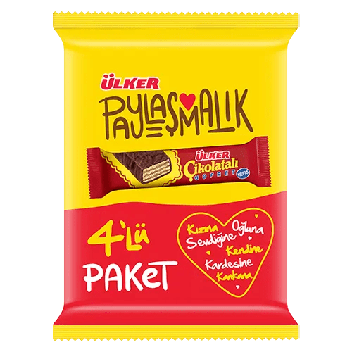 Ulker | Chocolate Covered Wafers 4x36g