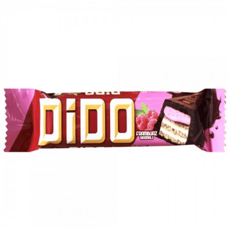 Ulker | Dido Chocolate Covered Wafer Bar Filled with Raspberry Cream