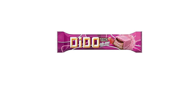 Ulker | Dido Trio Colors Chocolate Covered Wafer Bar Strawberry Flavour