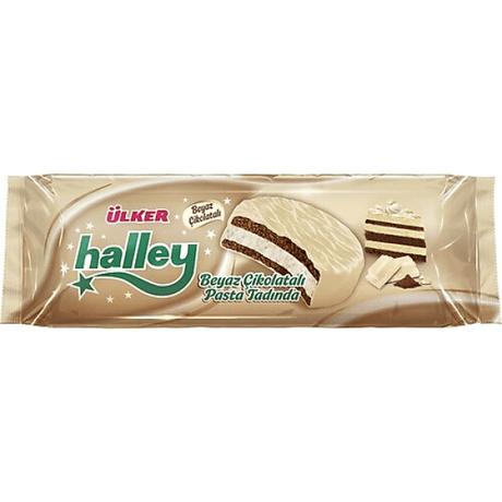 Ulker | Halley White Chocolate Covered Sandwich Biscuits 7x30g