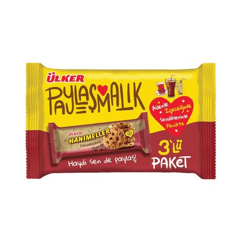 Ulker | Hanimeller Cookies with Chocolate Chips 3x82g