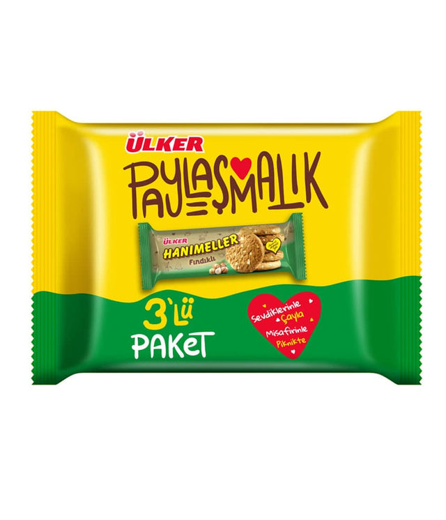 Ulker | Hanimeller Cookies with Hazelnut 3x82g