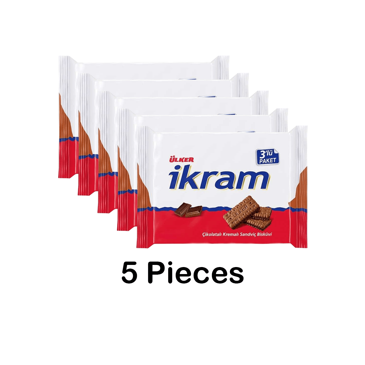 Ulker | Ikram Biscuits with Chocolate Cream 3x84g