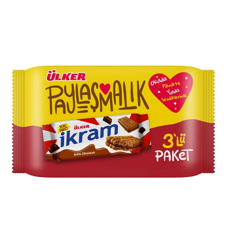 Ulker | Ikram Biscuits with Chocolate Cream 3x84g - TryAladdin