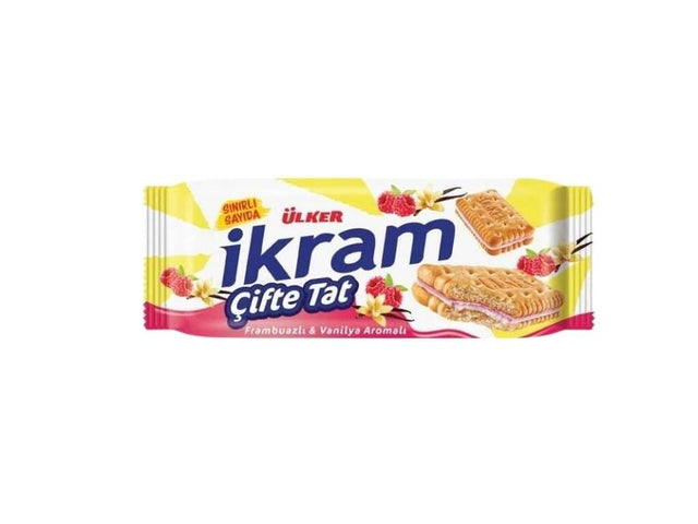 Ulker | Ikram Biscuits with Raspberry and Vanilla