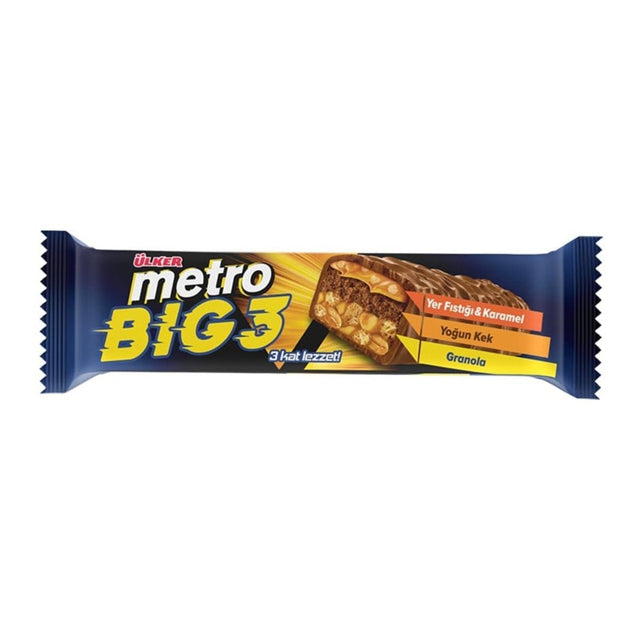 Ulker | Metro Big 3 Chocolate Bar with Peanuts