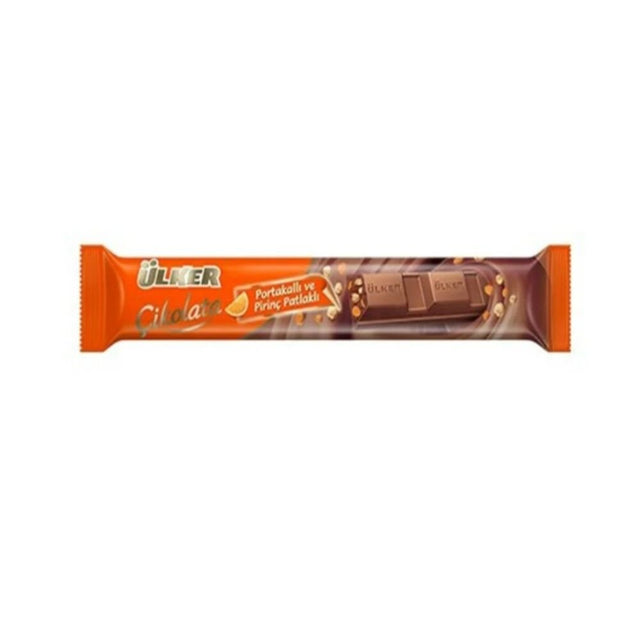 Ulker | Milk Chocolate Bar with Orange and Rice Croquants