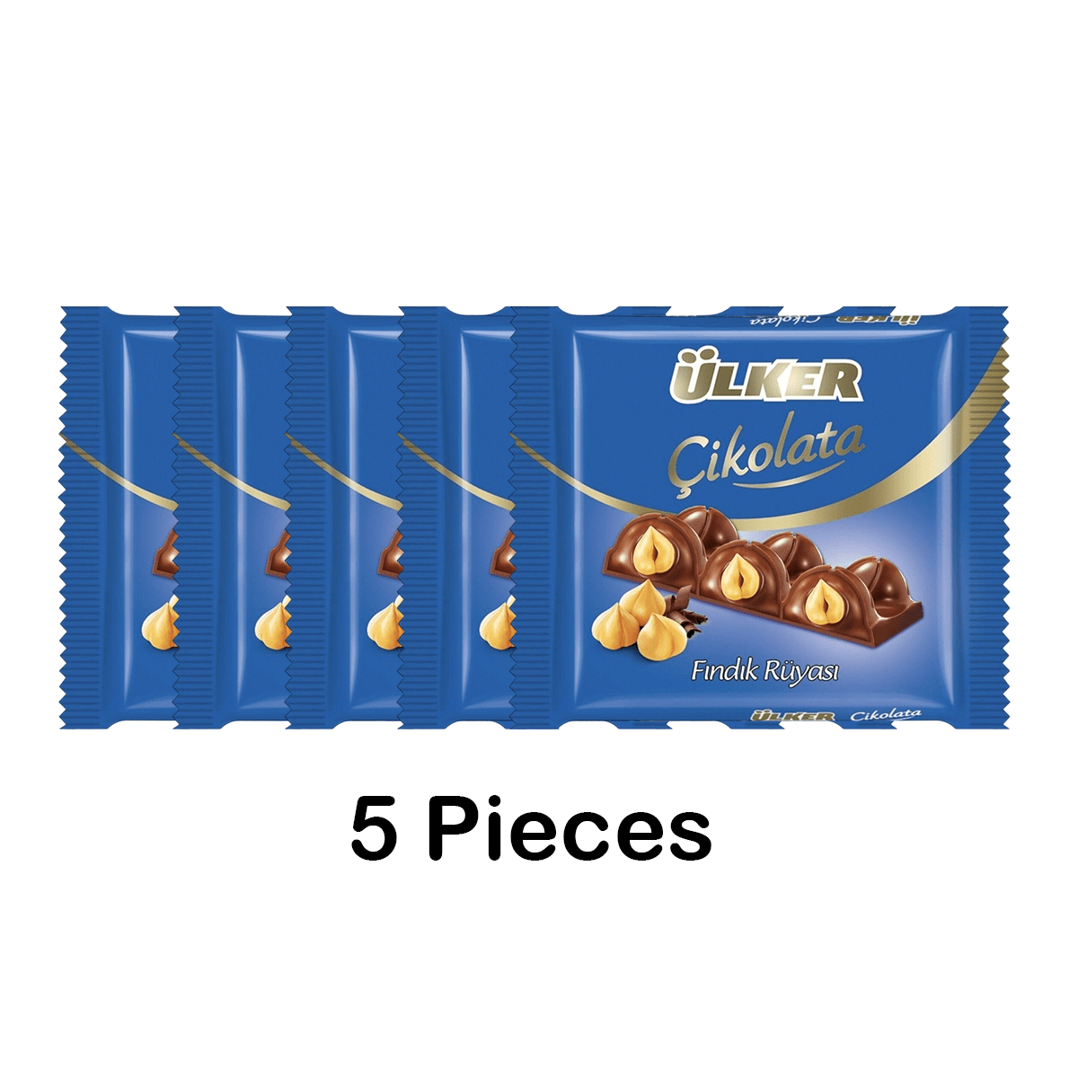 Ulker | Milk Chocolate Bar with Whole Hazelnuts 75g