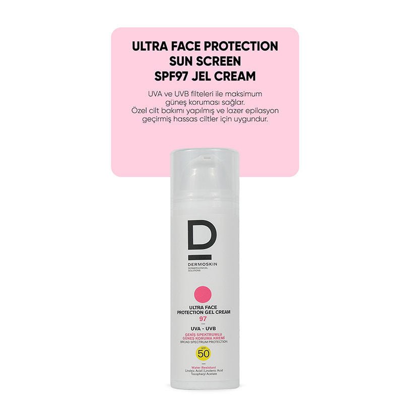 Ultra Face Protection Gel Cream - SPF 50+, Vitamins F, E, B5 & Allantoin - TryAladdin