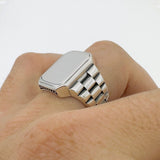 Unisex 925 Solid Silver Ring