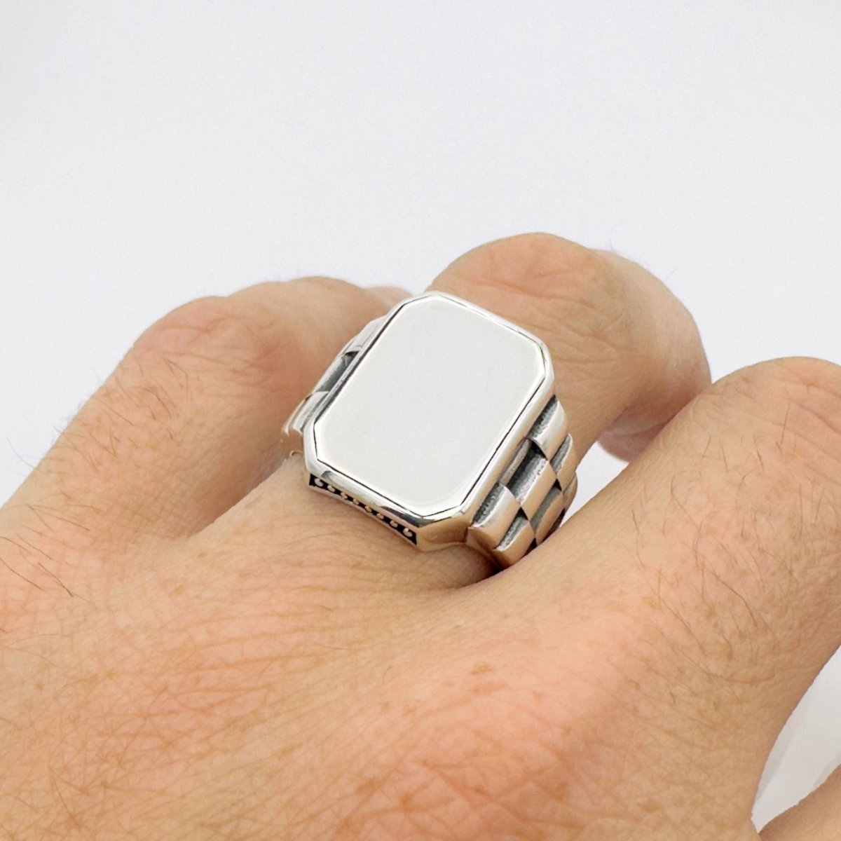 Unisex 925 Solid Silver Ring