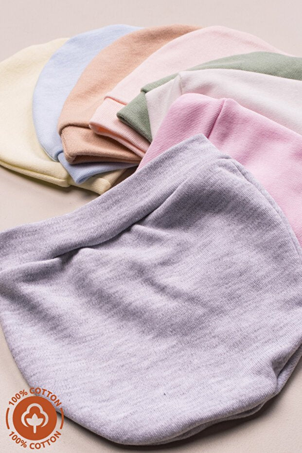 Unisex Baby Bonnets - 3 - Pack 100% Organic cotton - TryAladdin