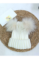 Unisex Double Pom - pom Knitted Beanie - TryAladdin