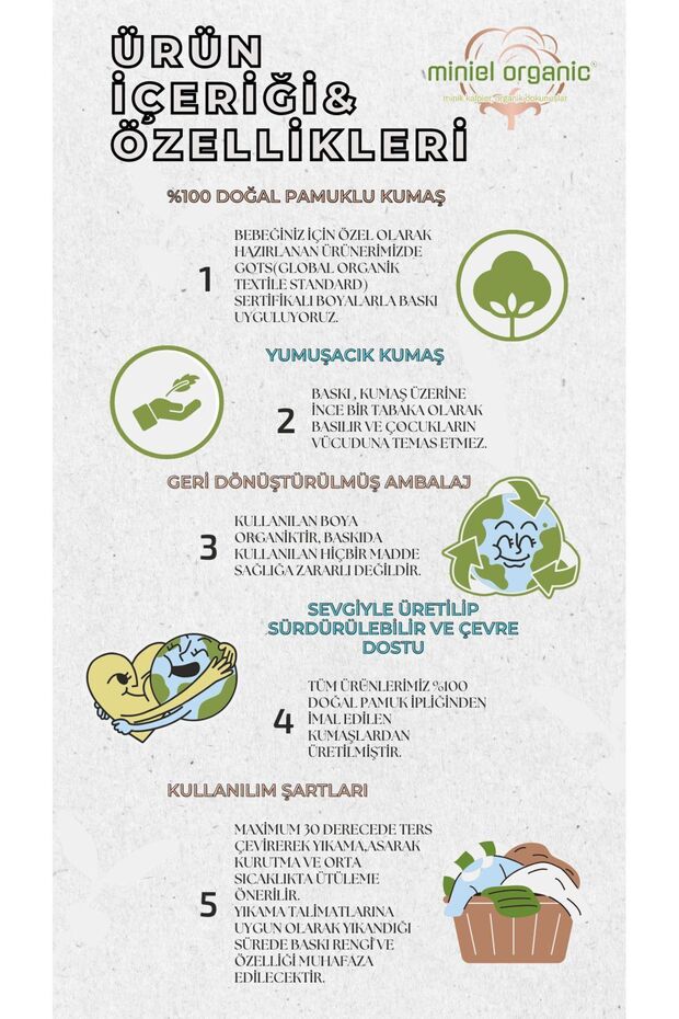 Unisex Newborn Organic cotton Baby Beanies - 6 - Pack - TryAladdin