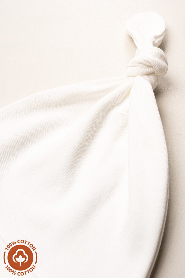 Unisex Organic cotton Newborn Baby Hat - Knot Detail - TryAladdin