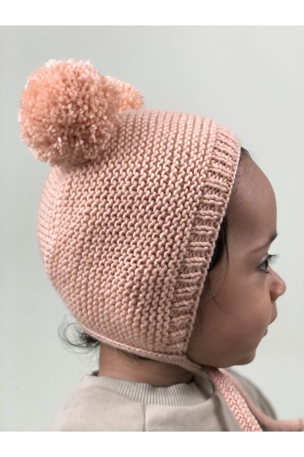 Unisex Pom Pom Knitted Baby Bonnet - TryAladdin