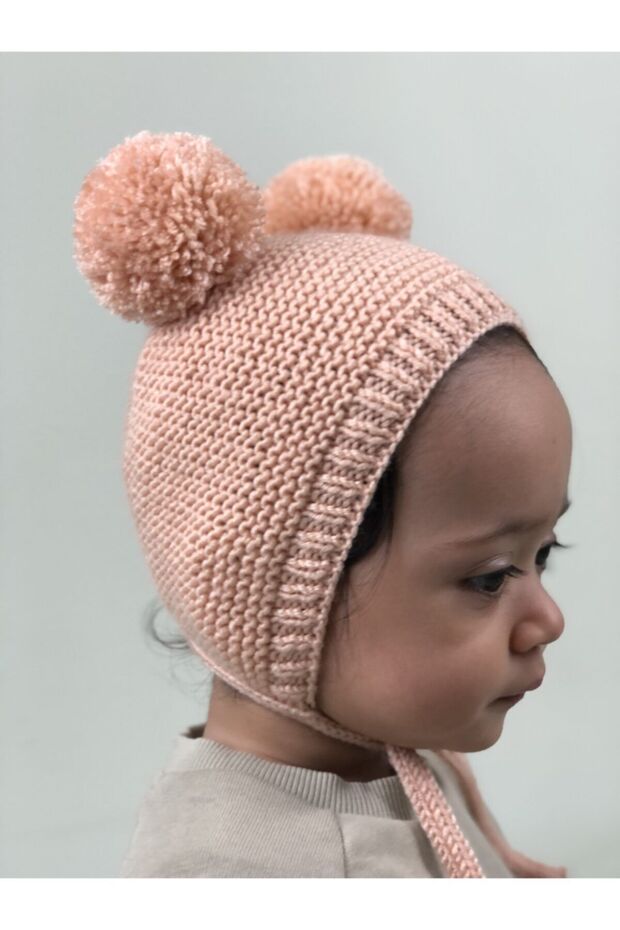 Unisex Pom Pom Knitted Baby Bonnet - TryAladdin