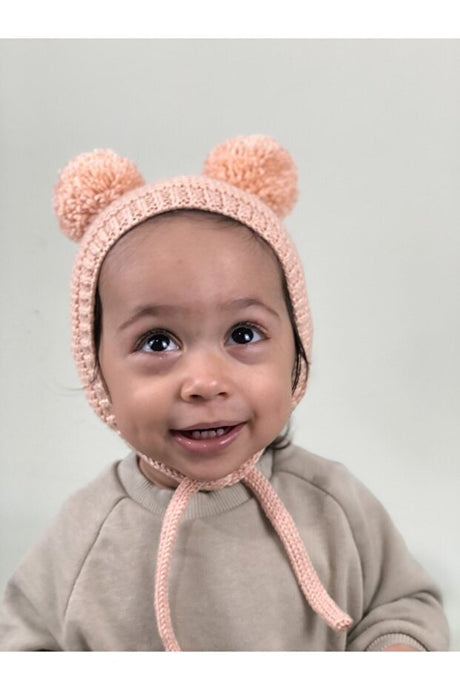 Unisex Pom Pom Knitted Baby Bonnet - TryAladdin