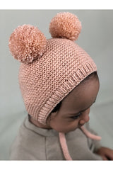 Unisex Pom Pom Knitted Baby Bonnet - TryAladdin