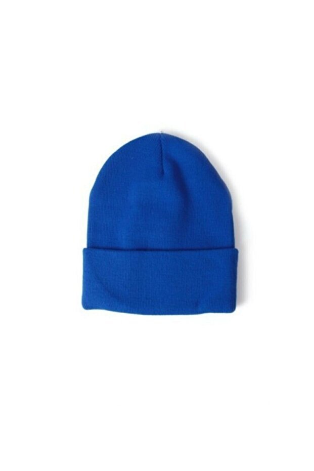 Unisex Royal Blue Acrylic Beanie - Soft & Comfortable - TryAladdin