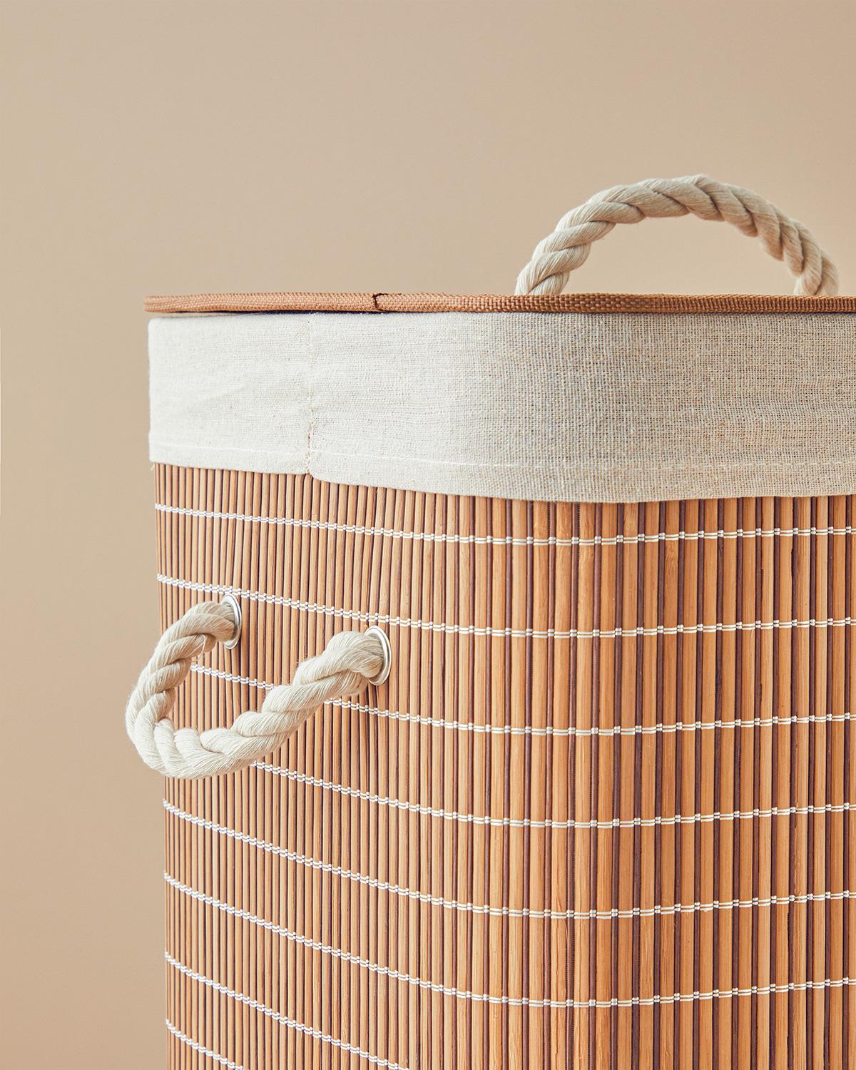 Professional-Grade Foldable Laundry Hamper - Coffee Brown