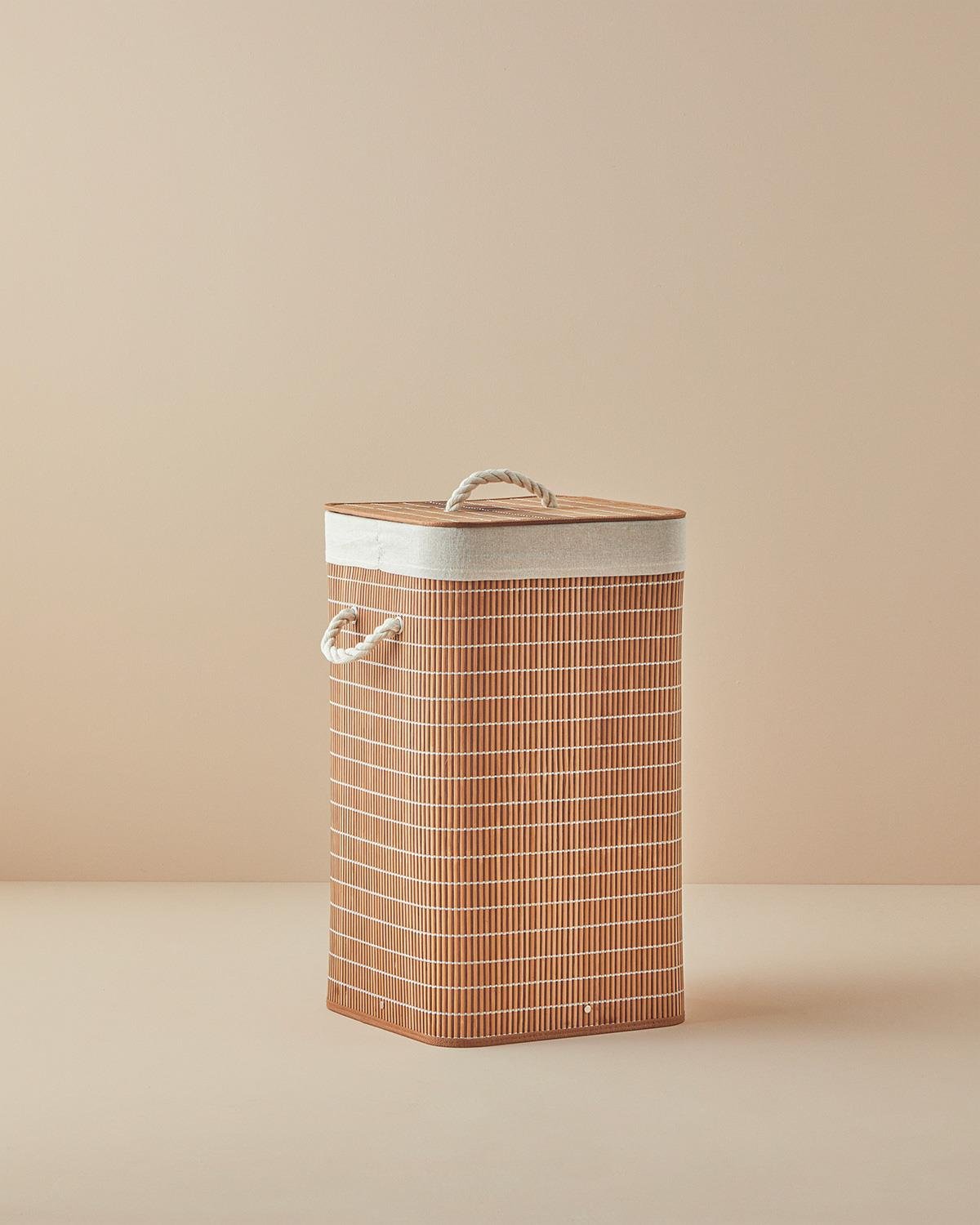 Professional-Grade Foldable Laundry Hamper - Coffee Brown