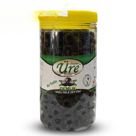 Ure Zeytin | Low Salt Black Olives Mixed in Oil 1kg