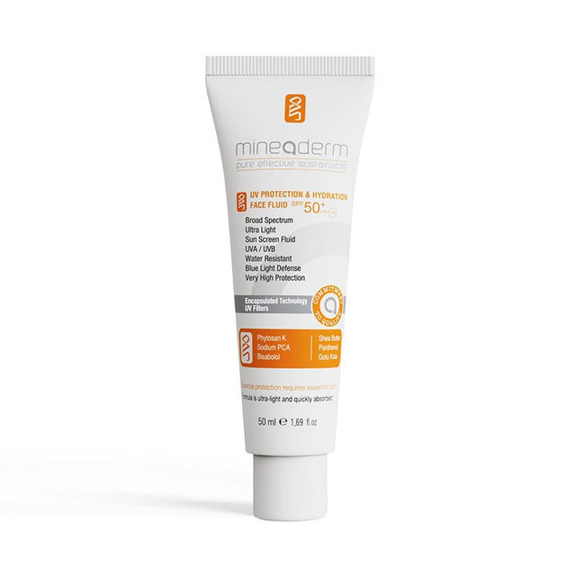 UV Protection & Hydration Face Fluid SPF 50+ - Ultra - Light, Non - Greasy - TryAladdin