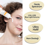 UV Protection & Hydration Face Fluid SPF 50+ - Ultra - Light, Non - Greasy - TryAladdin