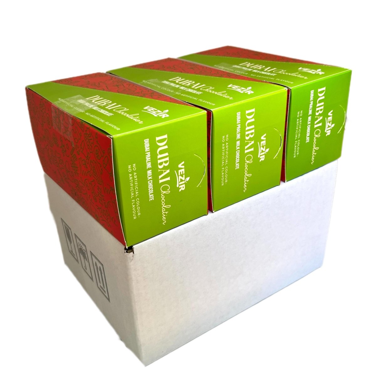 V - Gift Pistachio Praline Dubai Chocolate Bar - Crispy & Nutty Delight 37gr - TryAladdin