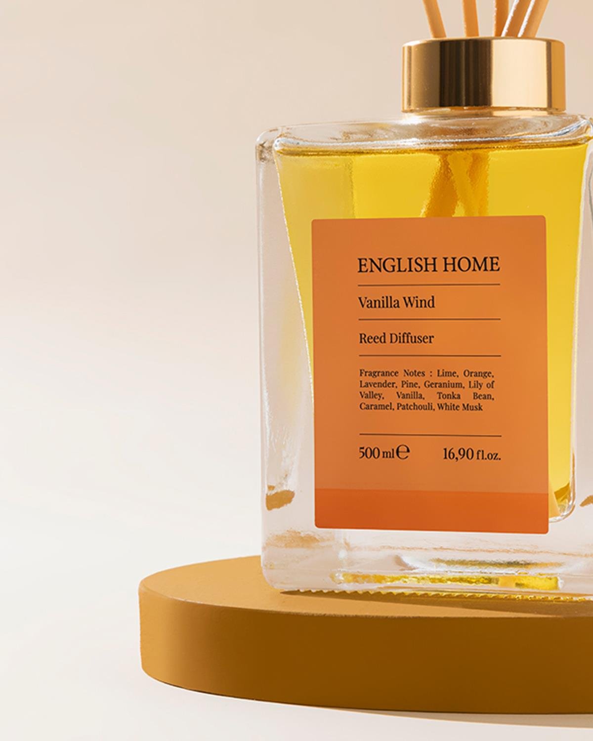 Premium Vanilla Reed Diffuser - Long-Lasting Room Scent
