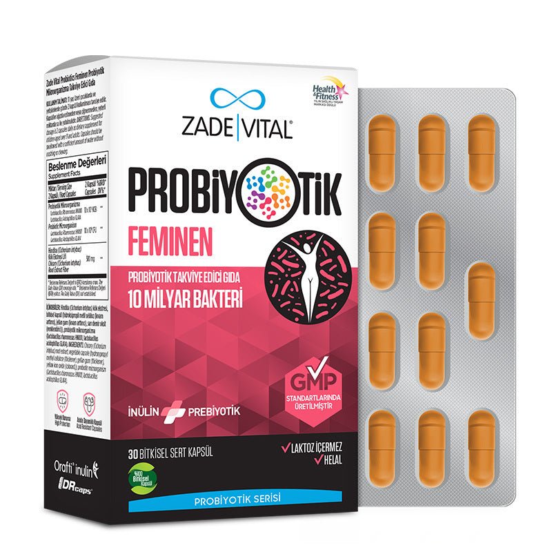Vegan Probiotic & Chicory Fiber - Digestive Wellness Capsules - TryAladdin