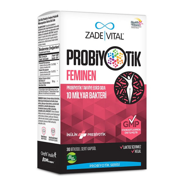 Vegan Probiotic & Chicory Fiber - Digestive Wellness Capsules - TryAladdin