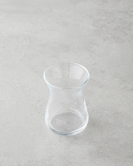 Professional Grade Clear Turkish Tea Glasses   132ml Set of 6