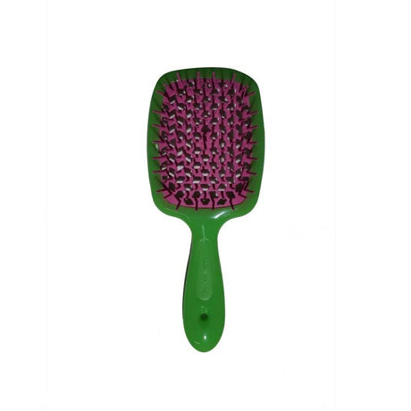 Vented Detangling Hair Brush for Wet & Dry Hair - Green & Pink - TryAladdin