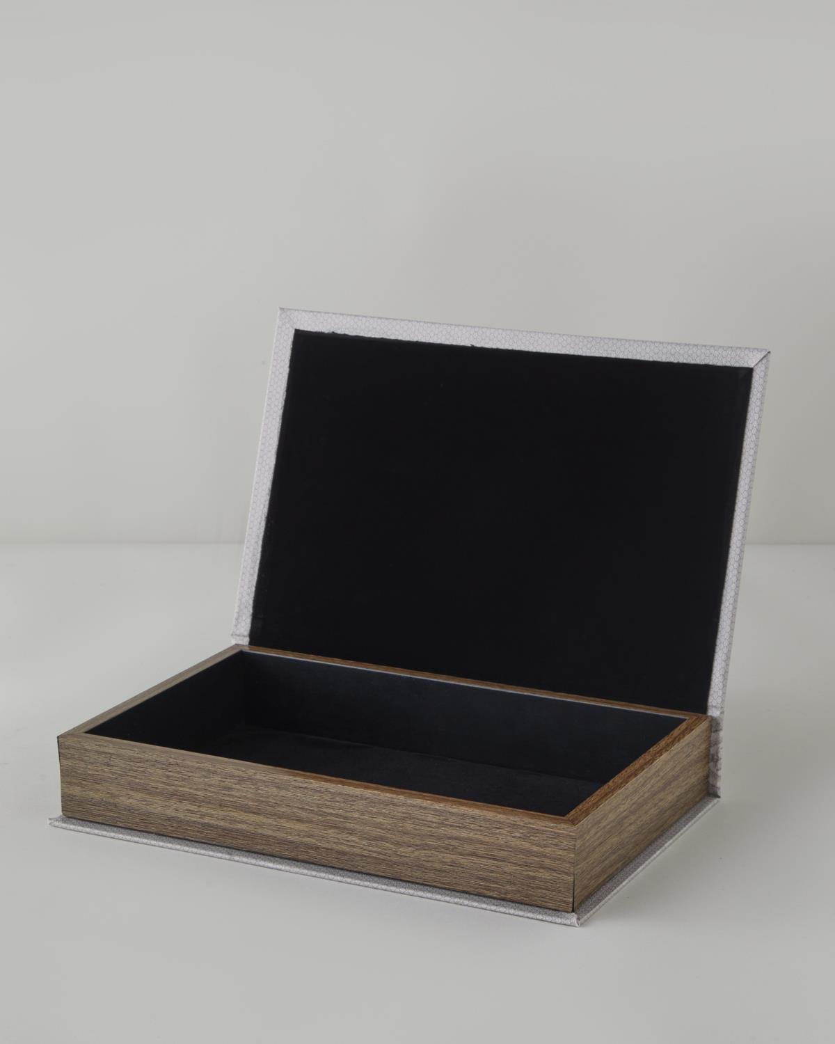 Elegant Beige Decorative Storage Box Display Solution