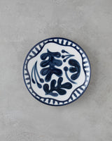 Professional Porcelain Dessert Plate Set   6 Piece White Navy Blue 21cm