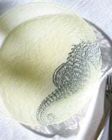 Vibrant Glass Pasta Plate - Coastal Marine Design - TryAladdin