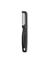 Professional Stainless Steel Double Sided Peeler   Black Ergonomic Design