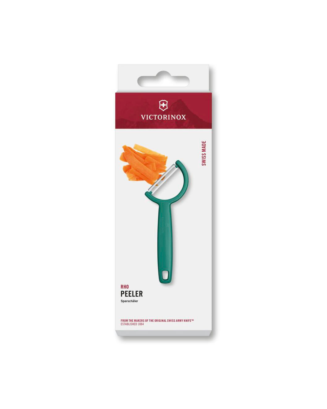 Professional Kitchen Peeler   Straight Edge   Single Sided   Green