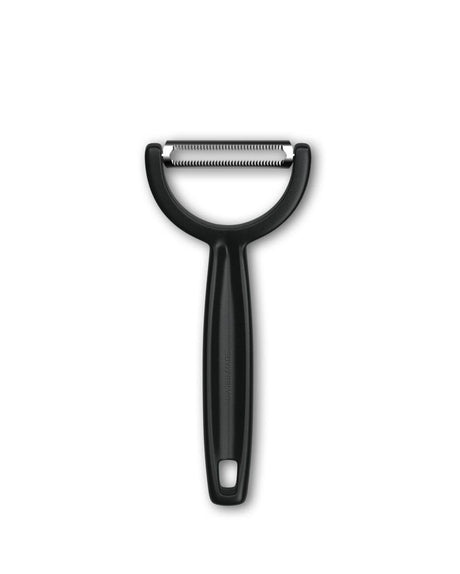 Professional Grade Serrated Dual Blade Vegetable Peeler   Black