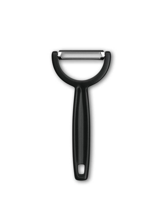Professional Grade Serrated Dual Blade Vegetable Peeler   Black