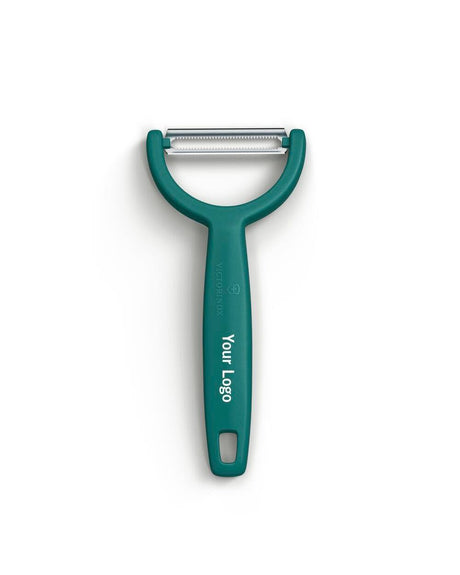 Professional Grade Serrated Edge Dual Blade Green Kitchen Peeler