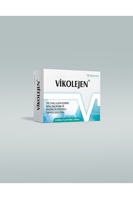 Vikolejen Type 2 Collagen with MSM, Calcium & Frankincense - 30 Tablets - TryAladdin