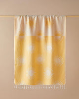 Professional Grade Turkish Cotton Peshtemal Towel Yellow